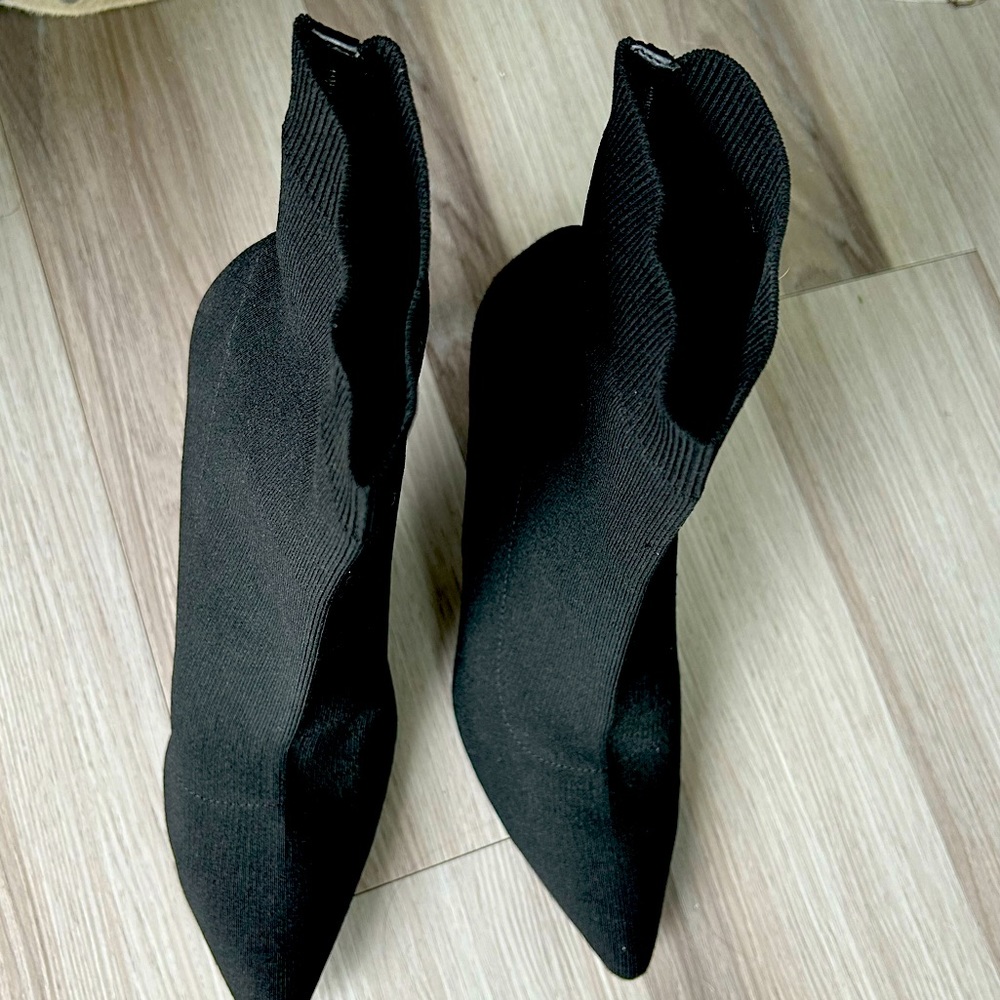 Black Sock Boot By Steve Madden Size 11 - image 1